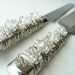 Crystal Clear Beaded Wedding Cake Server Set