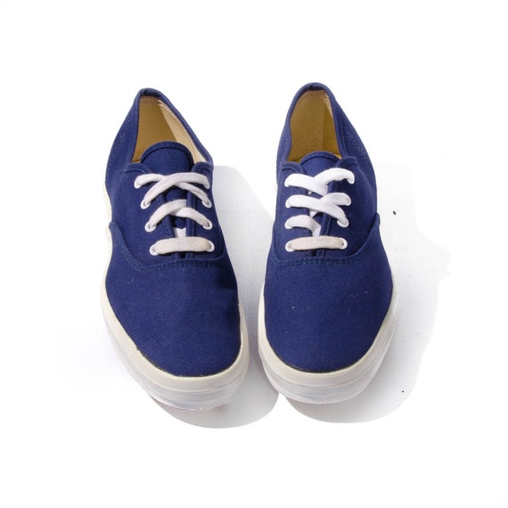 Vintage Keds Blue Canvas 80's Vintage Shoes Women's