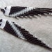 CLEARANCE - Seed Bead Beaded Earrings in Dark Brown, Crystal and Gray.