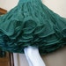 Three Layer Emerald Green Petticoat Size Medium-Large