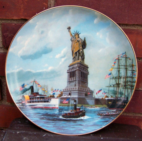 Vintage 1985 Limited Edition Statue of Liberty by PaintedOnPlaques