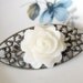 Ivory Rose Brooch .. cabochon brooch, flower brooch, filigree brooch, floral, filigree, jewellery, accessories