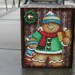 Gingerbread Christmas block ornament