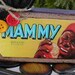 Black Mammy reproduction label wood candle block