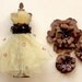 Tim Holtz Dress Form - Enchanted Autumn Dress Form and Flower Set Scrapbook Embellishment Card Tag Mini Album Wedding Tim Holtz Prima