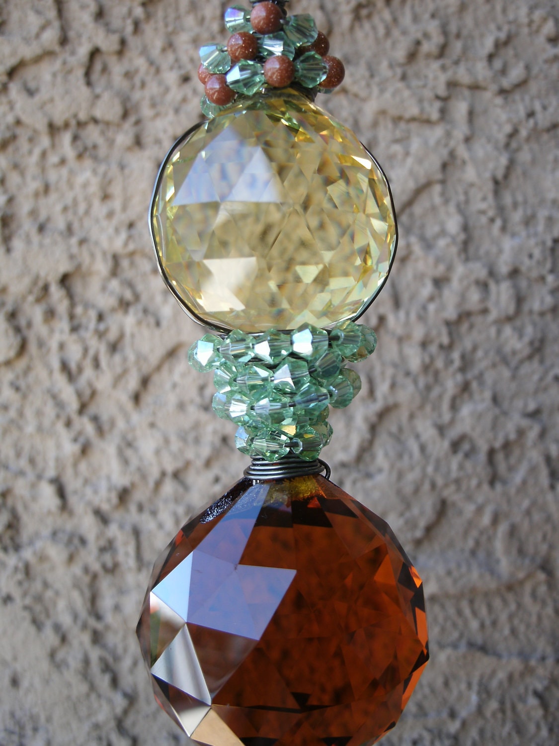 Feng Shui crystal prisms suncatcher window hanging garden