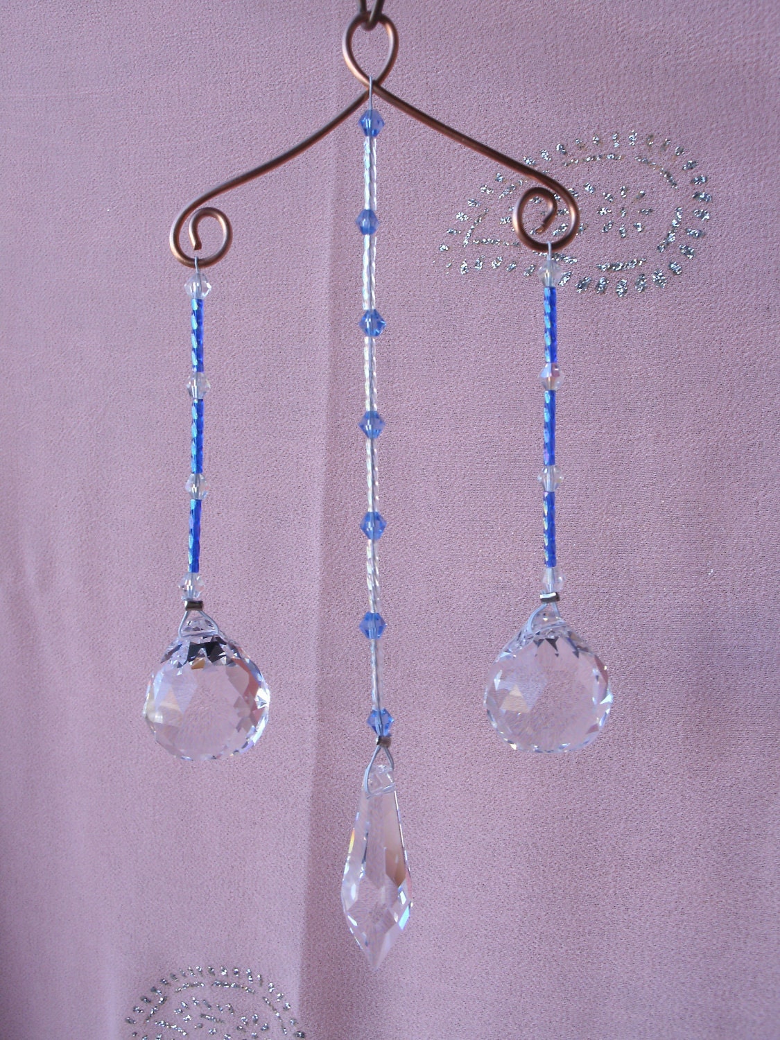 Crystal mobile suncatcher feng shui cures by LifeForceEnergy