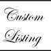 Custom Listing for Anne-Sophie
