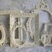 RESERVED- Creamy White Frames, Vintage Picture Frame Set, Ornate Frames, Cream White Frame Collection, Wall Gallery, Wedding Decor
