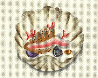 Painted clam shell | Etsy