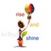 Rise and Shine - Sunflower and Balloon Kite 8x10 Original Photo Collage Fine Art Print.