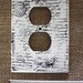White Paris Electrical Outlet Plate Cover with by Rootedinthyme