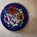 Vintage Micro Mosaic Brooch Italy Gold Tone Setting