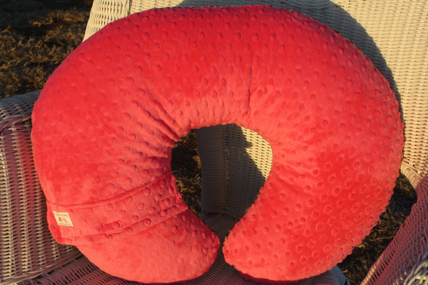 Personalized Faux Leopard and Hot Pink Minky Boppy Cover