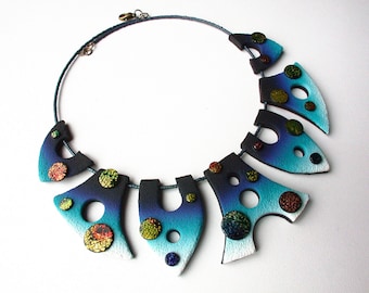 Otherworldly Polymer Clay Necklace