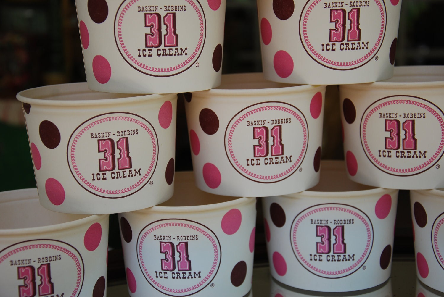Vintage Baskin Robbins Ice Cream cups