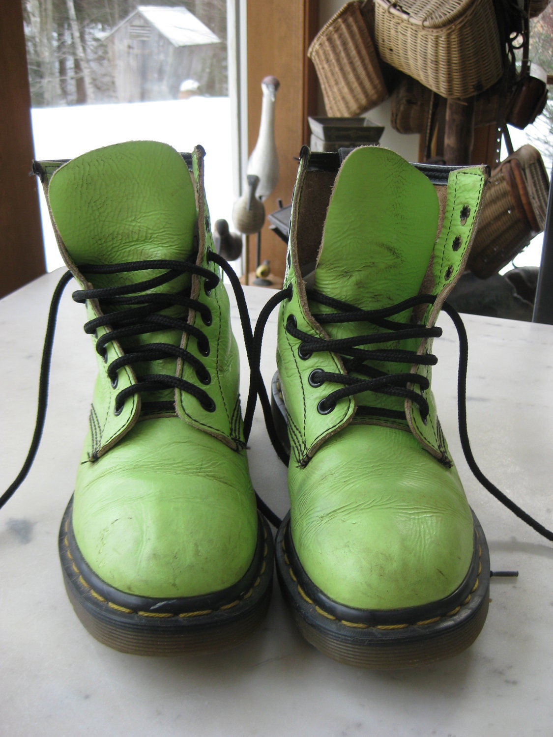 green laces doc martens