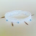 Crochet Anklet in White Ankle Bracelet Hippie Boho Native American Summer