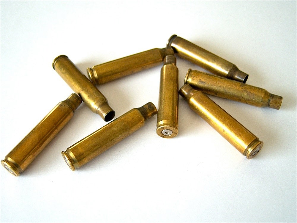 Long Brass Spent Bullet Casing Empty Shell With Authentic