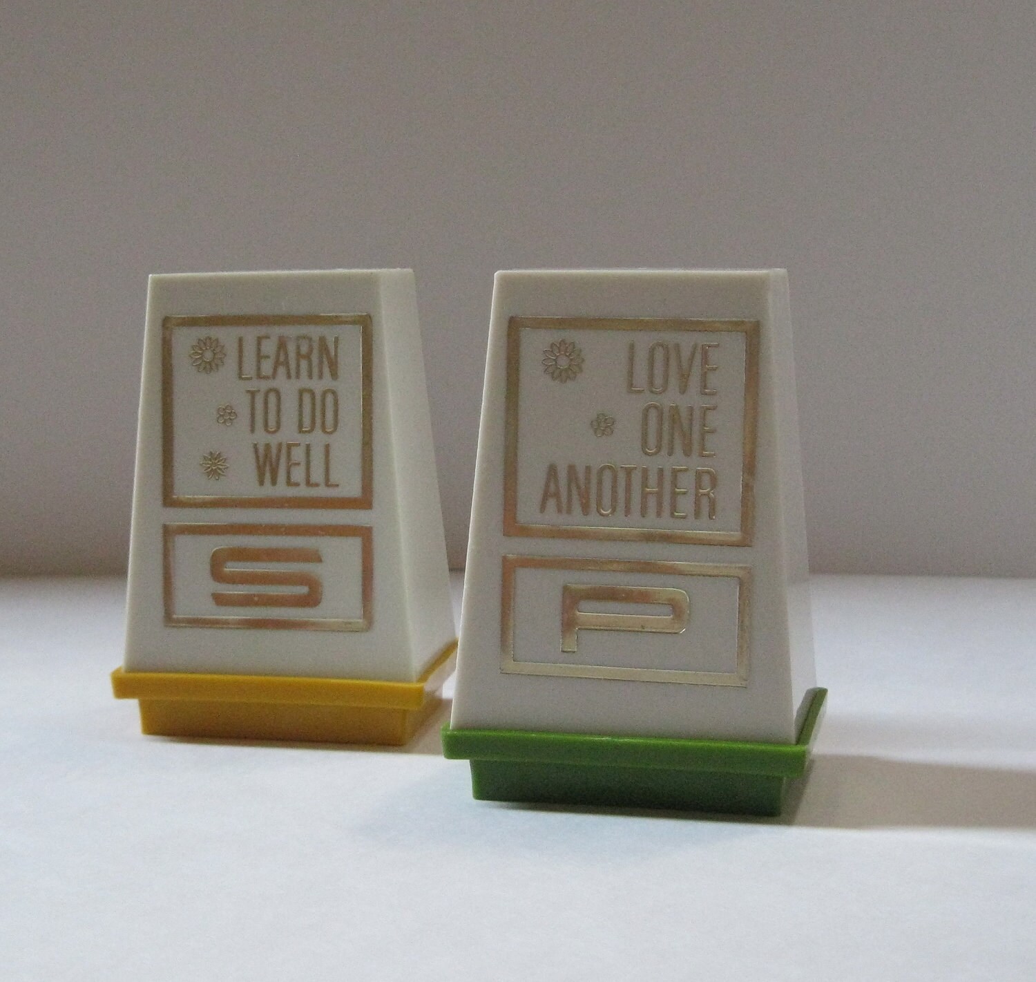 1960s Hippie Salt and Pepper Shakers