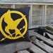 The Hunger Games Mockingjay Pin Pillow
