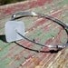 Hawaiian Unique Square Clear Beach Glass Wire Bangle Bracelet