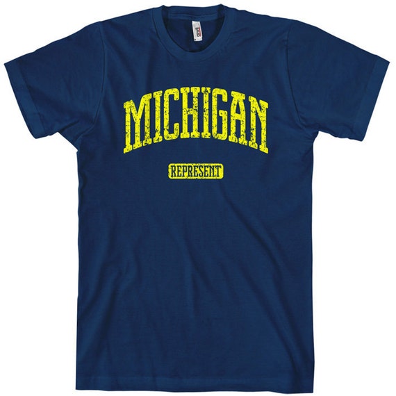 Michigan T-shirt - Represent Tee - Men and Kids - XS S M L XL 2X 3X 4X ...