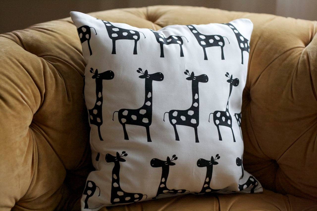 Giraffe Pillow by BeTimeless on Etsy