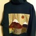 I Love Mountains green hoodie size medium