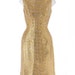 r e s e r v e d // vintage 1960s dress // GOLD SHIMMER silver foil metallic glam cocktail party