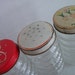 Vintage Shakers - Fire King, Anchor Hocking Salt Pepper Hoosier Shakers Clear Glass Shakers