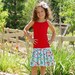 CLEARANCE SALE Girls Owl Red & Teal Tank Dress - Last One S 6/6X