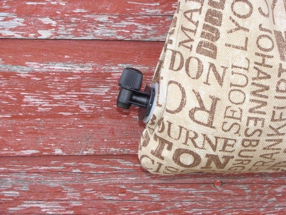 purse with wine spigot