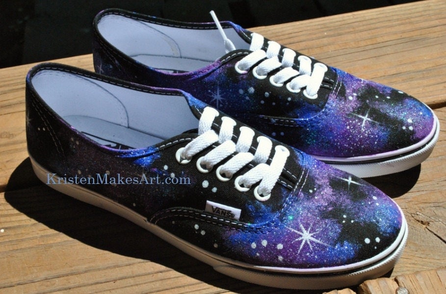 Galaxy Shoes Mens 6/Womens 7.5 Blue and Purple