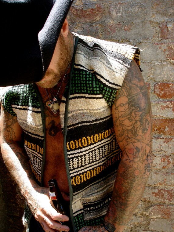 Dirty Bandito 1950s/1960s Mexican Blanket Vest by
