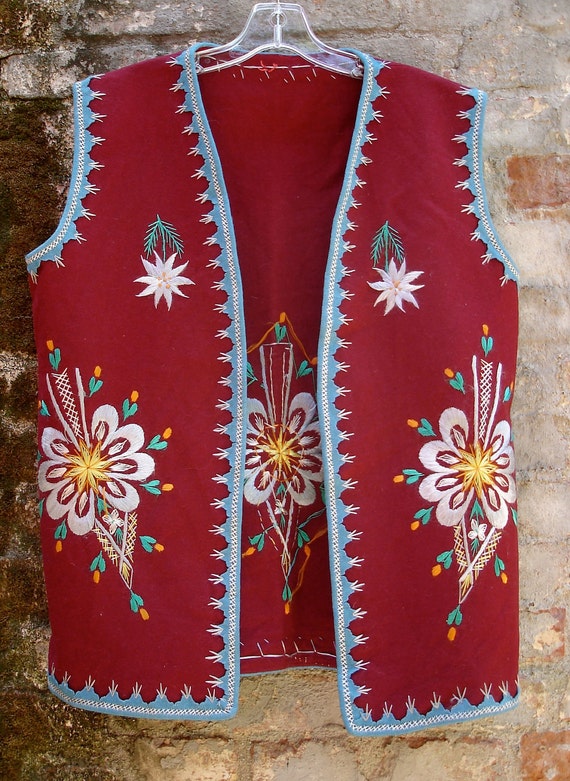 Classy Bandito Vintage Mexican Vest Circa 1950s by