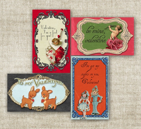 Vintage VALENTINE'S DAY Card Pack for Children School Class 1920s ...