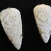 RESERVED Vintage Art Deco Hand Carved Ox Bone Dress Clip Pair costume jewelry vintage jewelry dress clips