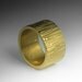Artisan Gold Ring - Wide Band Gold plated Brass Ring - will fit a US size 7 ( UK & Australia N 1/2)