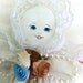 Vintage Hankie Doll Prayer Doll 16" 1980s