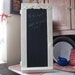 Repurposed Old Cupboard Door Chalkboard with Shelf and Eraser