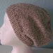 SALE, WAS 20-- Slouchy Hat, Unisex, Tan Tweed, Ready to Ship