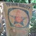 Old Burlap Feed Sacks from Durham NC with CCF Star logo (2 included in each order)