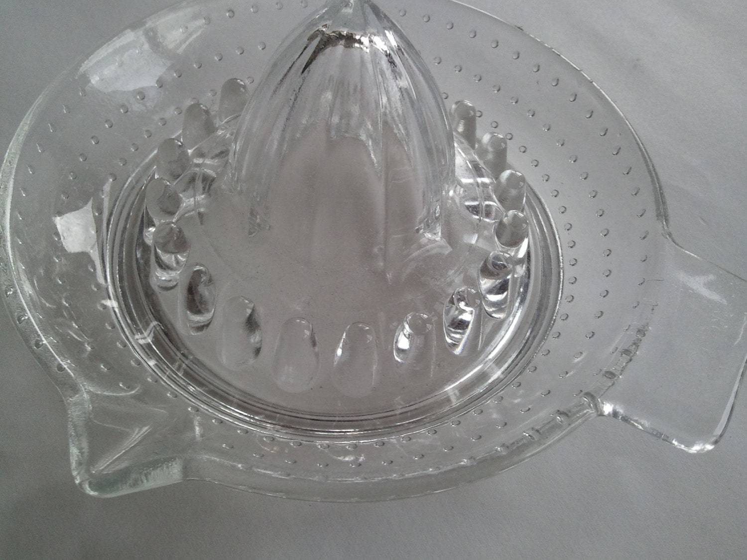 A Vintage Glass Lemon Squeezer / Juicer