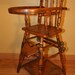 SALE - Antique Doll High Chair, Convertible