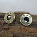 Bullet Earrings - Stud Earrings - Ultra Thin - Black Diamond