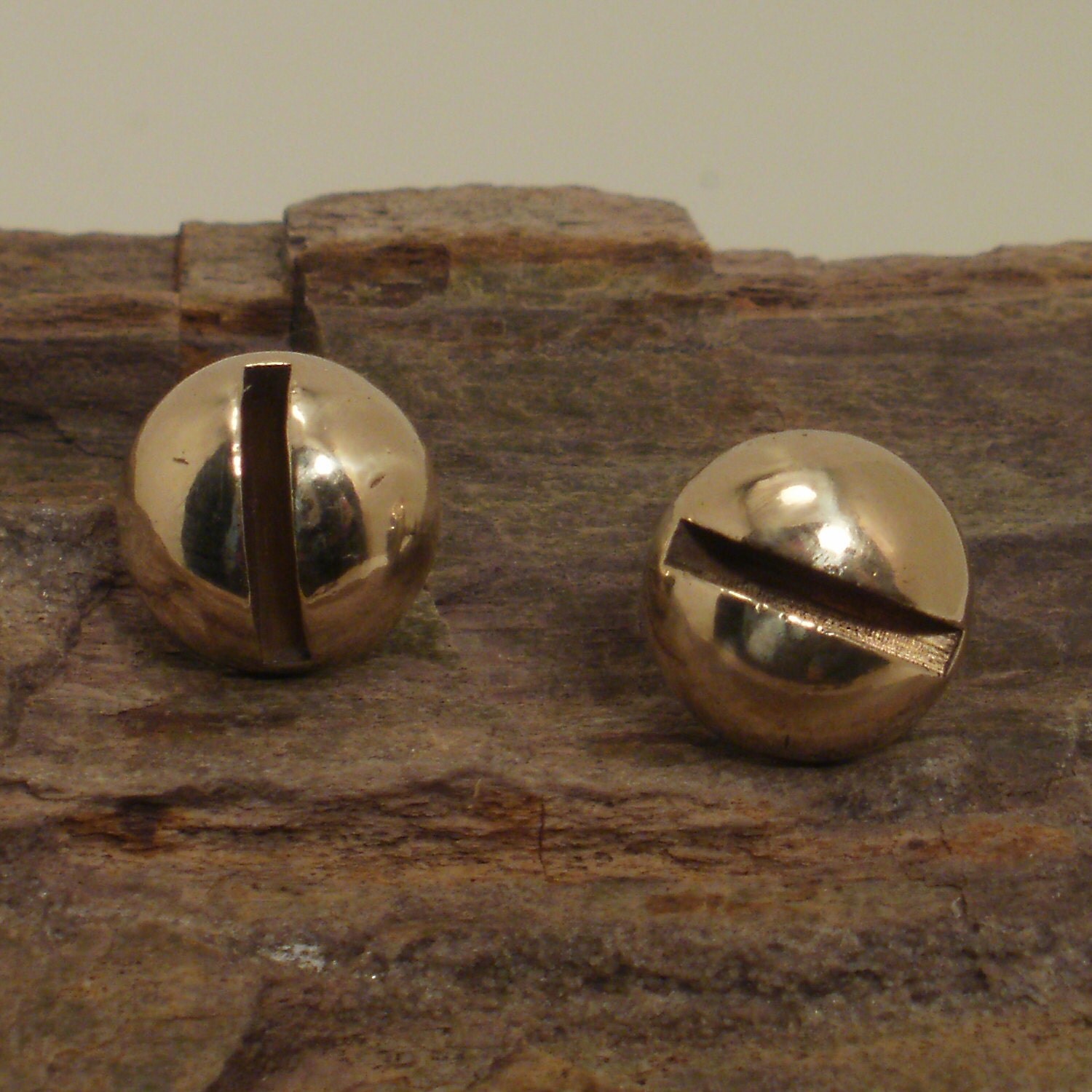 Screw Head Earrings Stud Earrings Brass