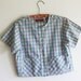 SALE Plaid Crop Top T-shirt with Pockets SALE
