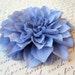 Periwinkle Blue Dahlia Hair Flower - Light Blue Hair Accessory or Pin
