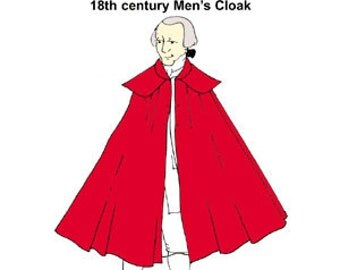 18th century Men's Cloak Pattern